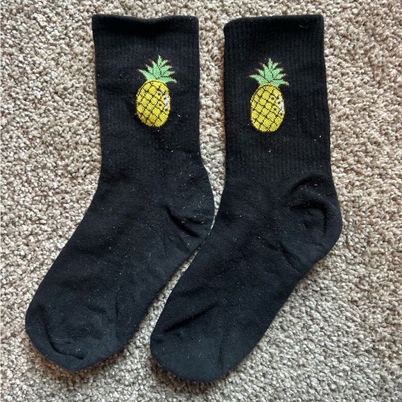 *FREE with purchase” Black Pineapple Socks - Picture 2 of 2
